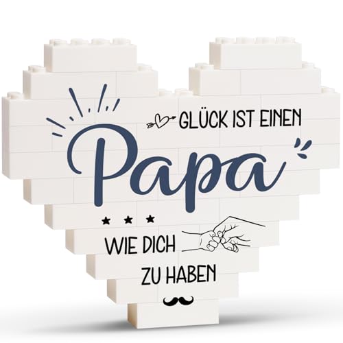 Greatabox Presente do pai, presente do dia do pai para o pai, placa em forma de coração, decoração de aniversário para pai de filha, filho, presentes para pai para aniversário, Natal, dia dos