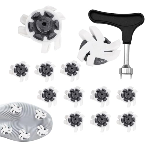 Clavos de golf antideslizantes para zapatos con sistema Quick Twist, juego de 12 piezas