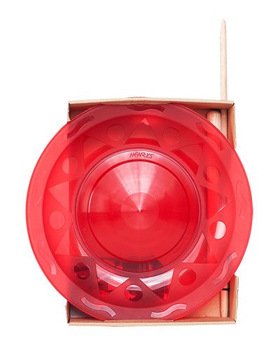 Henrys Roter Jonglierteller Set - 3 Teller, Keramik, Einfacher, minimalistischer Stil, Teller, Dinner Plate