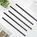 HOUYEE 1/2 Inch Plastic Binding Comb 19 Ring, 90 Sheet Capacity, Letter Size Black Comb Binding Spines (50 Pack)