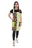 74 cm de largo Ardeco\'s Bata maestra casulla estampada estola Calavera verde