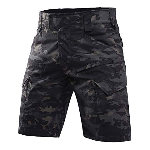 YEVHEV Men's Gear Tactical Combat Shorts Cargo Outdoor Camo Shorts Cover