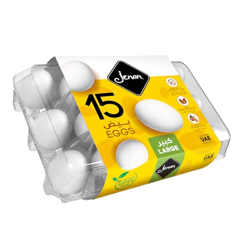 Jenan White Eggs Large 15pcs
