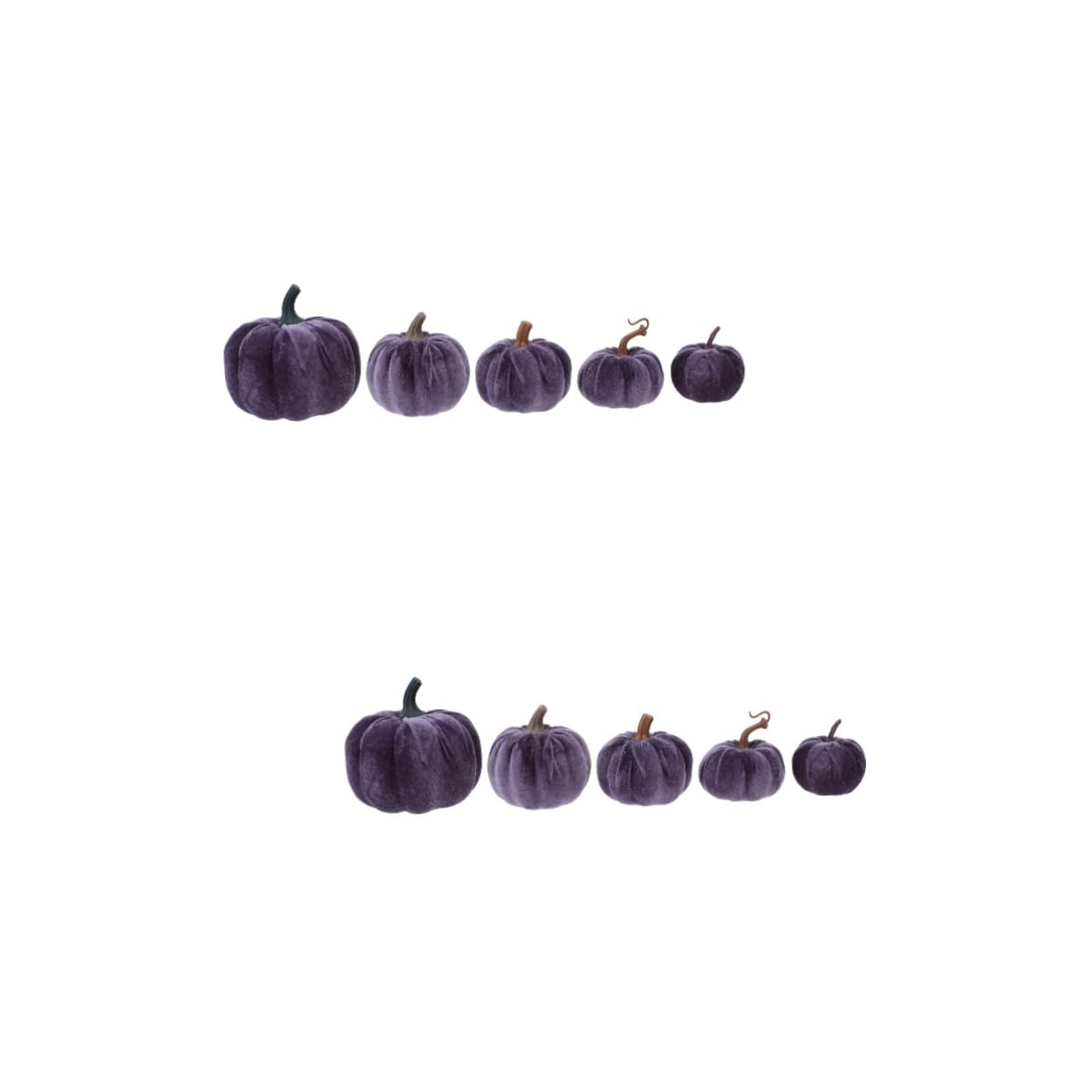 STOBOK 2 Set Di Zucche Finte Realistiche Ornamenti Di Per Halloween Per Casa Ufficio Materiale Robusto 5 Pezzi * 2