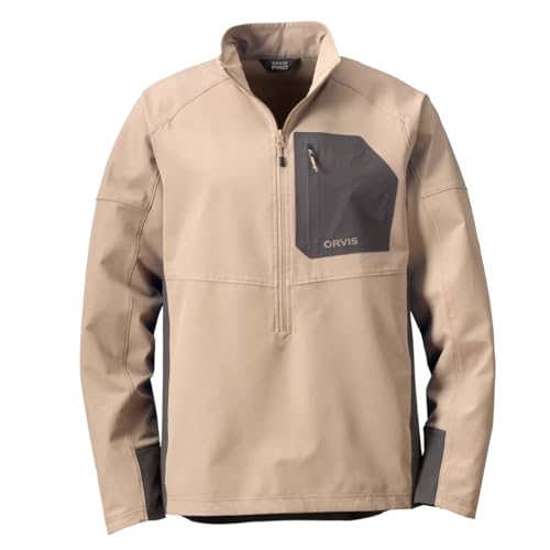 Image of Orvis Pro Lightweight Softshell Hoodie and Pullover for Men - Athletic Shell with DWR Finish, Breathable, Adjustable Hem