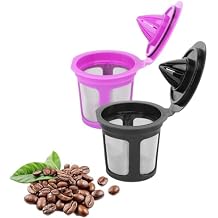 2 Pack Reusable Coffee Pod, Universal Fit Reusable Coffee Pods with Coffee Spoon Reusable Refillable Pods Coffee Filter Refillable Pod Capsule