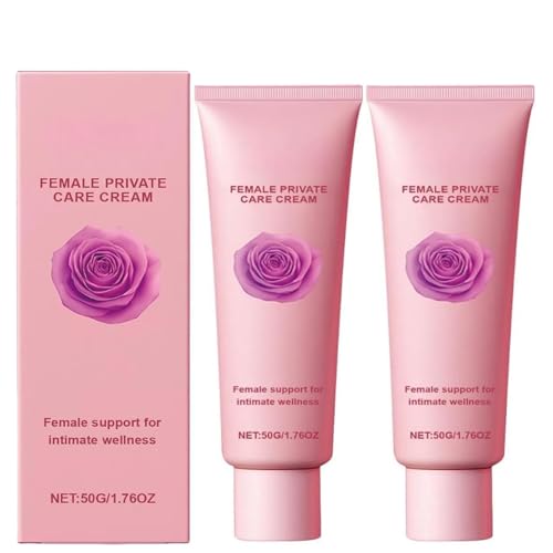 Crema para el cuidado íntimo femenino, hidratante calmante para la piel íntima con extractos de hierbas, de rápida absorción, no grasa, para todo tipo de piel (2PCS)