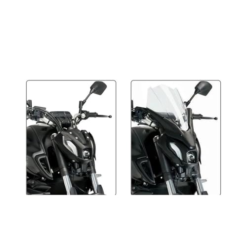 Déflecteur pare-brise moto pour MT-07 2021-2026 finition haut de gamme