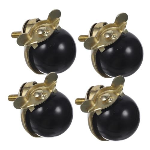 NUOBESTY 1 Juego Árbol De Flor De Cerezo Artificial Lenteja Ruedas De Oficina Madera Dura Tapa Ruedas Giratorias Para Botes De Basura Ruedas De Muebles Reemplazables Páginas Golden 4 Piezas