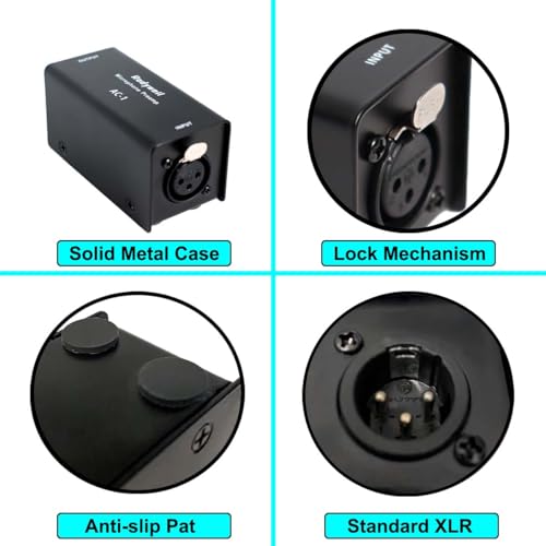 Rodyweil Microphone In Line Preamp Gain Booster for Dynamic and Ribbon Mic - Thumbnail 5