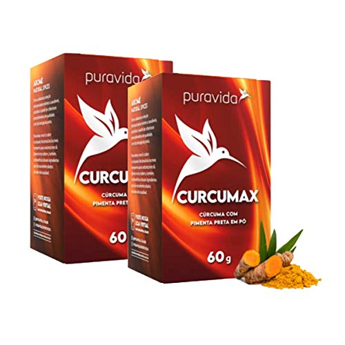 Kit 2x Curcumax Curcuma Longa em pó 60g Puravida