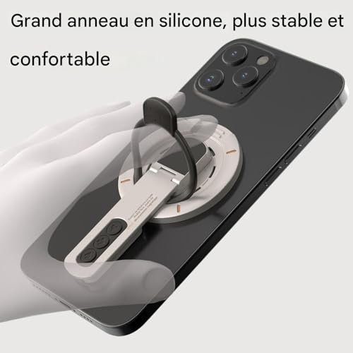 Anneau Magnétique pour Téléphone Portable et Support Ajustable de Bureau - 7