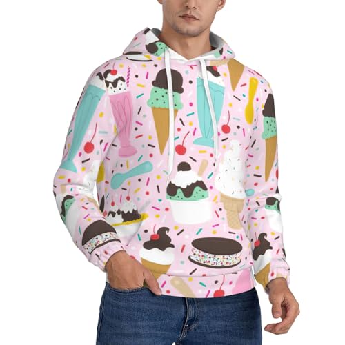 Sweat à capuche homme polyester EdWal hoodie décontracté imprimé avec grande poche kangourou