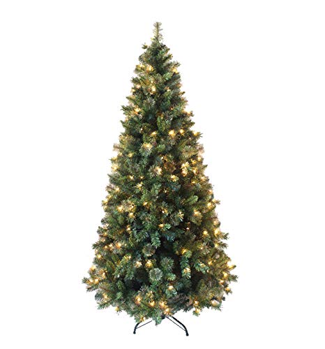 AMERIQUE 7 FEET Hinged Artificial Full Body Shaped Christmas Tree with Metal Stand, Advanced Realistic Technology by AMERIQUE - Used condition - US$22.59