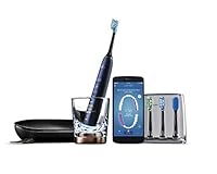 Philips Sonicare DiamondClean Smart Sonic Electric Toothbrush with Smart Brush Head Sensors and 5 Brushing Modes, Luna Blue, HX9954/56