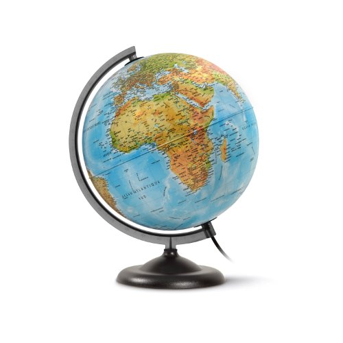 Globe terrestre lumineux bleu 25cm Basic pour découvrir le monde - 2