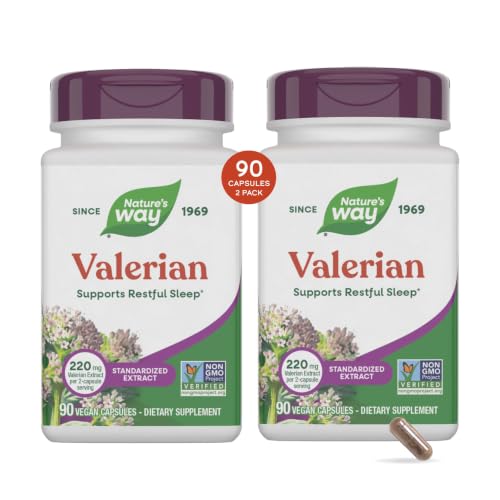 Nature's Way Valerian, 08% Valerenic Acids, Non-GMO Project...