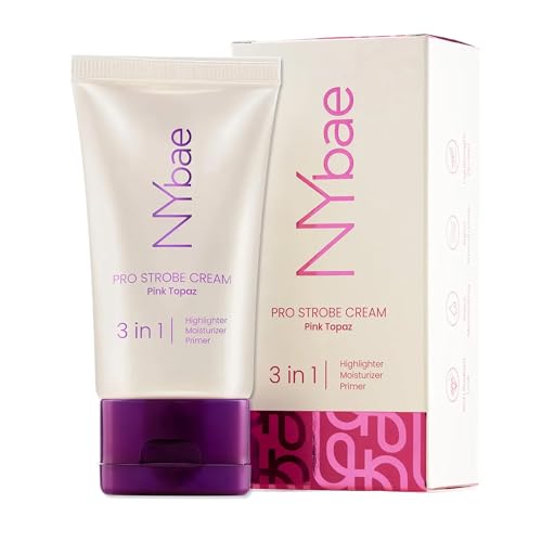 NY Bae PRO Strobe Cream - Pink Topaz (30g) | Primer + Highlighter + Moisturizer | Flawless Dewy Makeup | Best Suited For Normal To Dry Skin | Instant Radiance | Illuminating & Glowing Makeup Base