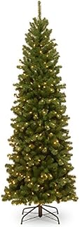 National Tree 7.5 Foot North Valley Spruce Pencil Slim Tree with 400 Clear