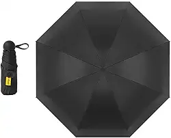 Mini guarda-chuva pequeno com estojo leve design compacto para viagens, leve, portátil, ao ar livre, sol e chuva, guarda-chuvas modernos
