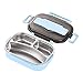 Ensemble de couverts Doublure intérieure en acier inoxydable de haute qualité Boîte à lunch pour enfants Table Ronde Sets De Table Cuisine Intérieure (E, One Size)