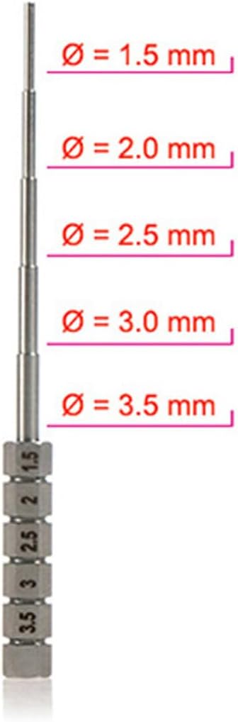 JianLing 4PCS Stainless Steel Coil Clamps 1.5 to 3.5mm DIY Multi Function Wire Wrapping Tool Silver Single Heat Wire Wrapping Rod For DIY Necklaces Bracelets and Earring Accessories