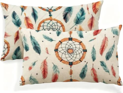 Coussin extérieur imperméable en lin haut de gamme avec zip invisible - 2