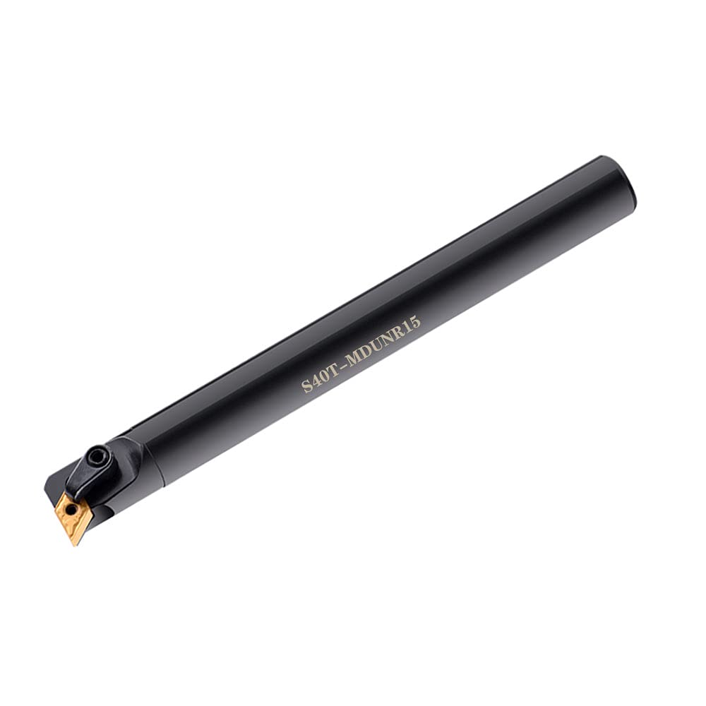 1" S25S- MDUNR15 + 1PC DNMG432-TM Lathe Internal Turning & Profiling Tool Holder Main Angle 95° Holder Lathe Cutting Tools for 55° Diamond Carbide Inserts DNMG43 (S25S-MDUNR15)