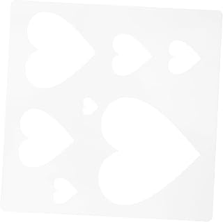 Artibetter Reusable Heart Stencil for Painting Flexible DIY Craft Template for Wedding Anniversary Proposal Home Decor Easy to Clean and Wash Suitable for Signs Furniture Walls and Cake
