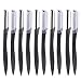 10pcs Eyebrow Trimmer, Professional Black Stainless Steel Eyebrow Razor Shaper Grooming Shavers