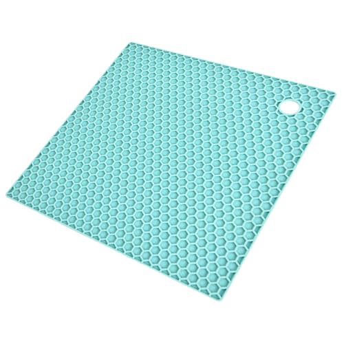 CIYODO Alfombrilla de Silicona para Salvamanteles Diseño de Panal Almohadilla Aislante Térmica Antideslizante para Ollas Resistente al Calor Protección de Superficies Color Aleatorio