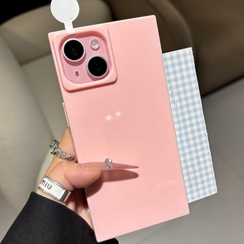 Coque silicone souple iPhone 16 rose acidulé pour un style coloré
