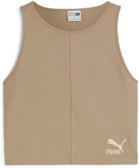 PUMA Women's Classic Ribbed Crop Top