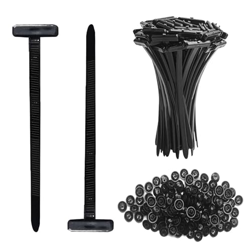 100 PCS Nylon Universal Cable Tie Buckle, Zip Ties Duty Automotive Zipper Clips, Heavy Plastic Rivet Zip Ties, Applicable Toengine Lower Guard Plates, Retainer Fender Liner Door Panel Fastener