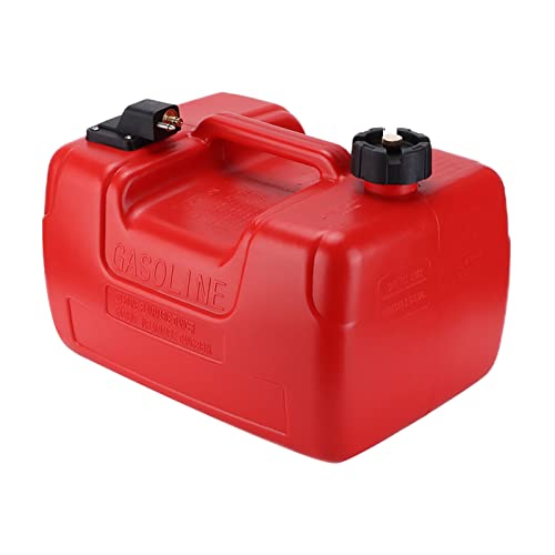Réservoir de carburant hors-bord 12 L rouge léger portable de remplacement pour réservoir d'huile de bateau accessoires