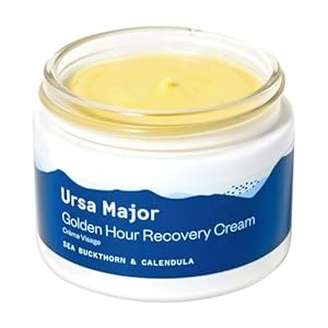 Ursa Major Golden Hour Face Moisturizer | Vegan Recovery Cream for Daily Facial Moisturizing | Repair & Hydrate | Natural Formula for All Skin Types | Cruelty Free & Non-Toxic 1.57 oz