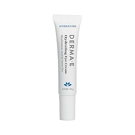 Derma E Hydrating Eye Cream, 0.5 oz | Firming and Lifting, Hyaluronic Acid Treatment, Under Eye and Upper Eyelid Cream, Reduces Puffiness and Appearance of Fine Lines (Pack of 2)