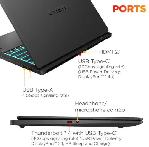 Image of HP Omen Transcend 14 Gaming AI Laptop 14 inch 3k OLED 120Hz (100% DCI-P3, HDR 500nits) Intel 16-core Ultra 9 285H 32GB RAM 1TB SSD GeForce RTX 5070 (798 AI Tops) RGB Backlit Thunderbolt Win11Pro ICP Hub