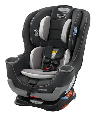 Graco Extend2Fit Convertible Baby Car Seat, Rear and Forward Facing, Adjustable Extension Panel for Extra Legroom, Redmond