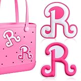 AOIFES 2Pcs Lettering Charms For Bogg Bag, 3D Alphabet Printed Decorative Accessories Charm For Bogg Bag, Insert Personalizing Alphabet Decorative Charm Compatible With Handbag Beach Tote Bag, HJ-003