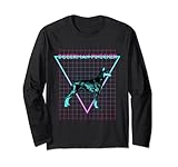 Photo Gallery stile retrò doberman pinscher estetica synthwave amante del cane maglia a manica Photo Gallery stile retrò doberman pinscher estetica synthwave amante del cane maglia a manica