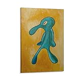 WETUO Bold And Brash Spongebob Leinwand-Kunst-Poster und Wand-Kunstdruck, modernes Familienschlafzimmerdekor, 30 x 45 cm