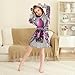 Glaphy Funny Spider Web Halloween Bathrobe Hooded PJ Robe Soft Fleece Robe Pajama Sleepwears 2-12 Years