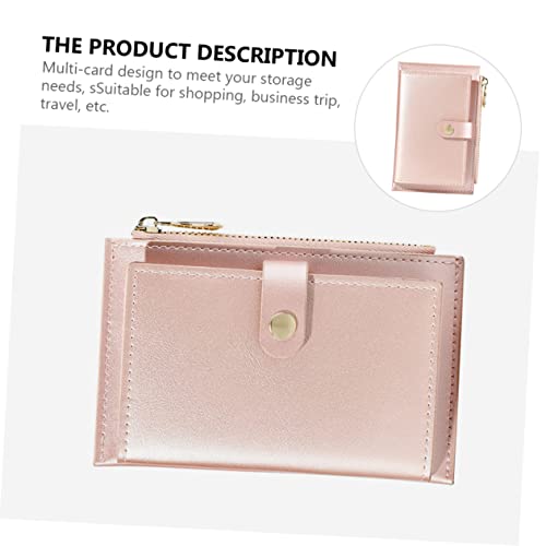 Homoyoyo 1pc Pu Leather Zipper Purse Card Slots Lightweight Creative Money Wallet for Women Pearlized Finish for Organizing and Cards3