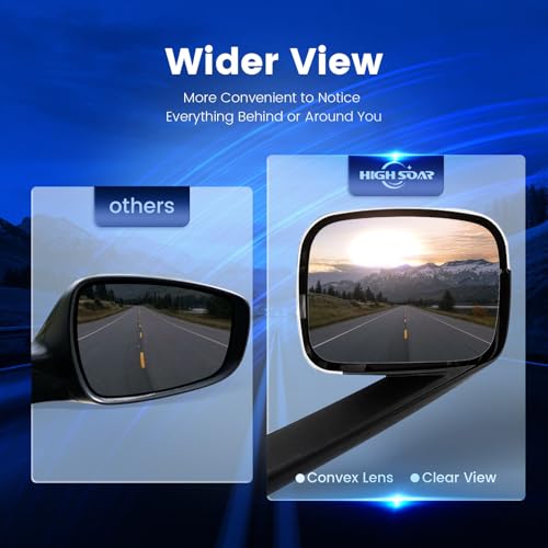 High Soar Hood Mirrors Assembly for Freightliner Cascadia 2018 2019 2020, Chrome Heated Driver and Passenger Side Hood Mirror for Cascadia 2018+ by High Soar - Image 5