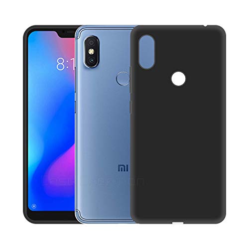 Image of Case Creation Luxurious OG Series for Xiaomi Redmi6 Pro Case Cover,Anti-Dirty Slim Case Frosted Matte Cute Candy TPU Raised Bezel (Splash of Color) Back Cover for Redmi 6 Pro -Black
