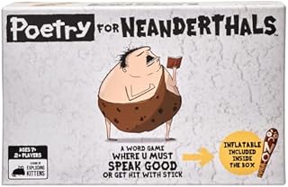 Poetry for Neanderthals by Exploding Kittens - Card Games for Adults Teens & Kids - Fun Family Games