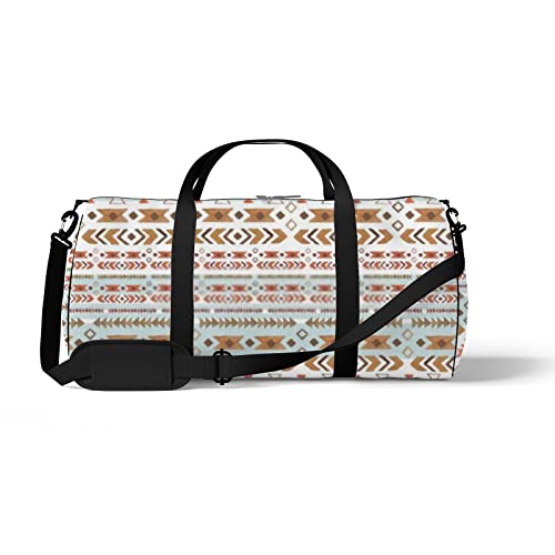 Bolsa de viagem grande para homens e mulheres em aquarela, étnica, boho, ornamento, bolsa de fim de