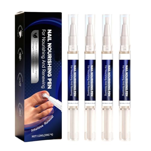AYVRUOP 4 Pezzi Penna per la Cura delle Unghie, Nail Care Oil Pen, Cura delle Unghie Oil Pen Nutriente, Riparazione Unghie per Nail Moisturizer Cuticole Care