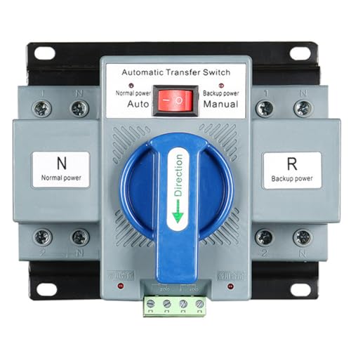 JONASC AC110V 63A 2P Automatic Transfer Switch Solar ATS Generator Dual Power Changeover Switch 50HZ/60HZ